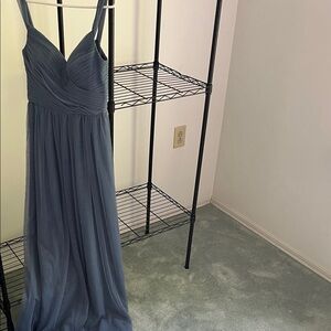 David's Bridal Blue Wedding Dress